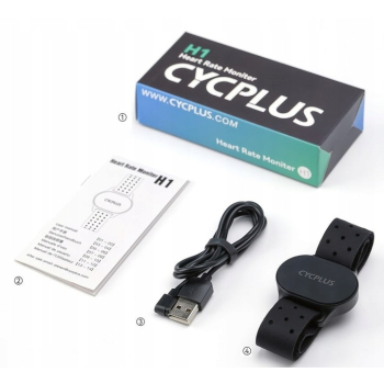 CYCPLUS H1 Bezprzewodowy czujnik tętna pulsometr ANT+ Bluetooth Wodoodporny