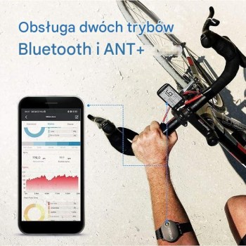 CYCPLUS H1 Bezprzewodowy czujnik tętna pulsometr ANT+ Bluetooth Wodoodporny