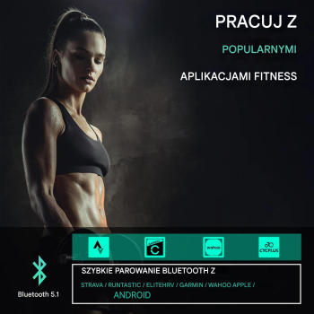 CYCPLUS H1 Bezprzewodowy czujnik tętna pulsometr ANT+ Bluetooth Wodoodporny