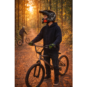 Kask Na Rower, Hulajnoga, BMX, Quad Ful Face Rozmiar S + Google Gratis..
