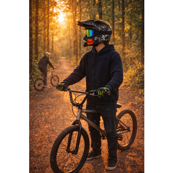 Kask Na Rower, Hulajnoga, BMX, Quad Ful Face Rozmiar S + Google Gratis..