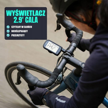 Licznik rowerowy bezprzewodowy Aplik. ANT+GPS Cycplus M1 V2.0