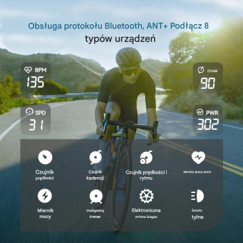 Licznik Komputer rowerowy GPS nawigacja GEOID CC600 KOLOROWY