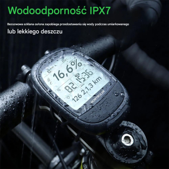 Licznik Komputer Rowerowy Bezprzewodowy GPS Aplik Meilan M2