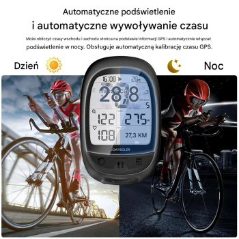 Licznik Komputer Rowerowy Bezprzewodowy GPS Aplik Meilan M2