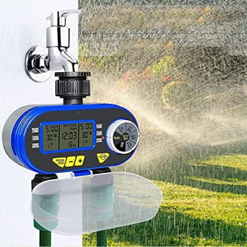 Sterownik automatyczny nawadniania 2 sekcje na kran LCD Programator czasu Aqualine