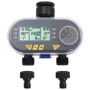 Sterownik automatyczny nawadniania 2 sekcje na kran LCD Programator czasu Aqualine