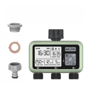 Sterownik automatyczny nawadniania 3 sekcje na kran LCD Programator czasu HCT-378