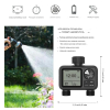 Sterownik automatyczny nawadniania 2 sekcje na kran LCD Programator czasu HCT-M06