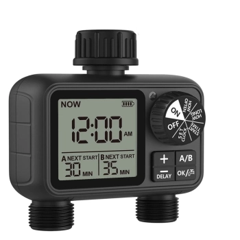 Sterownik automatyczny nawadniania 2 sekcje na kran LCD Programator czasu HCT-M06