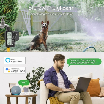 Sterownik automatycznego nawadniania na kran WiFi Awatto Tuya i Smart Life SWT60