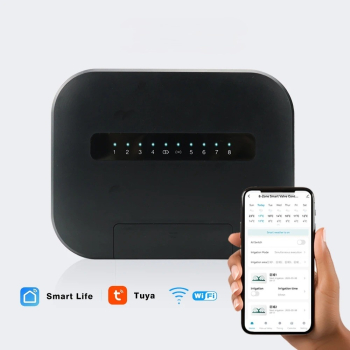 Sterownik nawadniania Ogrodu 8 STREF WiFi 8 sekcji z zasilaczem 24V