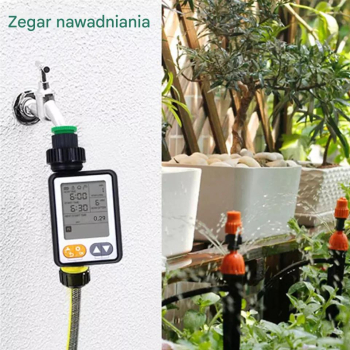 Sterownik automatyczny nawadniania z czujnikiem deszczu WT05 na kran LCD