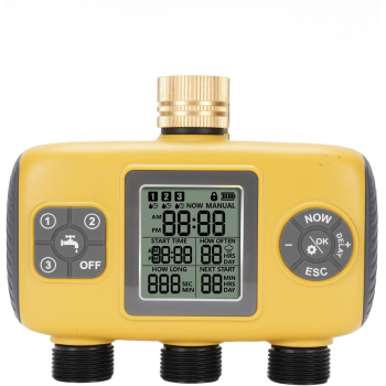 Sterownik automatyczny nawadniania 3 sekcje na kran LCD Programator czasu YZD06