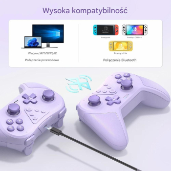 Pad / Kontroler do Nitendo Switch Bluetooth T37 Fiolet