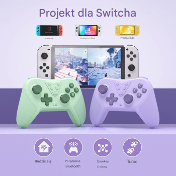 Pad / Kontroler do Nitendo Switch Bluetooth T37 Fiolet