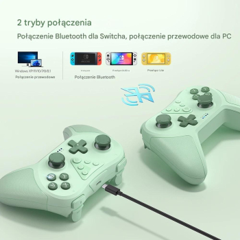 Pad / Kontroler do Nitendo Switch Bluetooth T37 Zielony