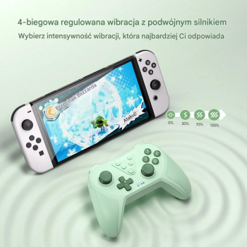 Pad / Kontroler do Nitendo Switch Bluetooth T37 Zielony