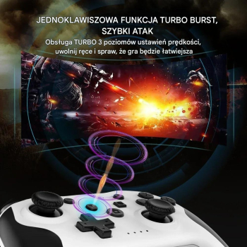 Pad / Kontroler do Nitendo Switch Bluetooth N-SL Biały