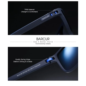 Okulary Przeciwsłoneczne BARCUR BC2139 Gun Gray