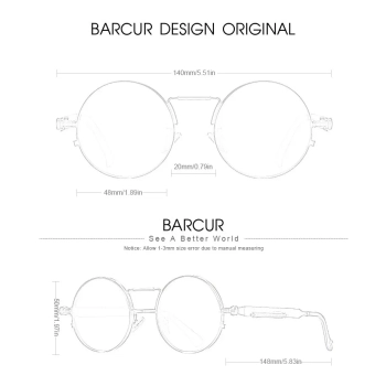Okulary Przeciwsłoneczne BARCUR BC8377 Brown