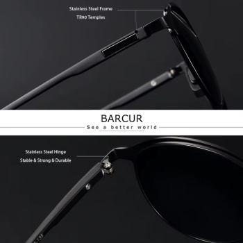 Okulary Przeciwsłoneczne BARCUR BC8622 Silver Gray