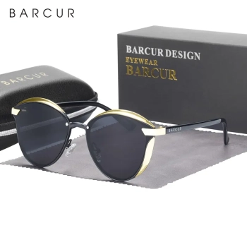 Okulary Przeciwsłoneczne BARCUR BC8705 Gold Black
