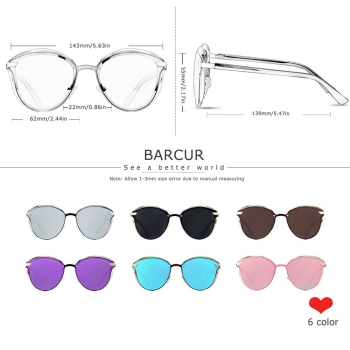 Okulary Przeciwsłoneczne BARCUR BC8705 Gold Black