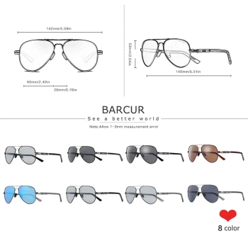 Okulary Przeciwsłoneczne BARCUR BC8721 Brown