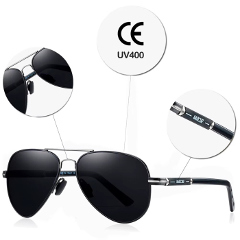 Okulary Przeciwsłoneczne BARCUR BC8768 Black Gray