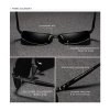 Okulary Przeciwsłoneczne Kingseven Uv400 Pilotki Black Photochromy