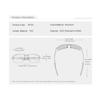Okulary Przeciwsłoneczne KINGSEVEN N7241 Black