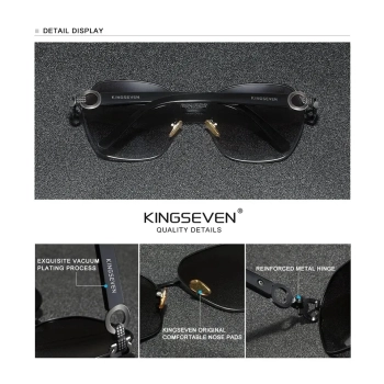 Okulary Przeciwsłoneczne KINGSEVEN N7898 Black Gray