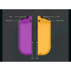 Joy-Con / Kontroler do Nintendo Switch Purple/Orange Zestaw 2 szt.