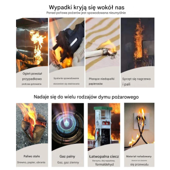 Czujnik Detektor dymu TUYA WiFi Bezprzewodowy Sygnalizacja Na Telefon