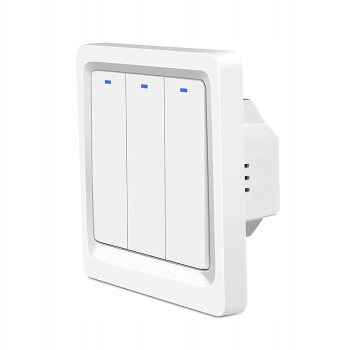 Inteligentny Włącznik Klawiszowy potrójny Biały WiFI APLIKACJA TUYA Smart
