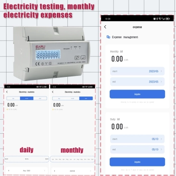 Licznik Energii Prądu 3 Fazy EA7321C-BI do 80A TUYA WiFi Dwu-kierunkowy