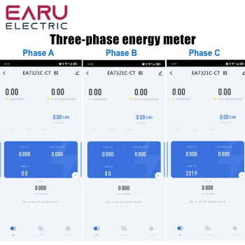 Licznik Energii Prądu 3 Fazy EA7321C-BI do 80A TUYA WiFi Dwu-kierunkowy