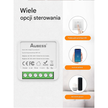 Przekaźnik Sterownik Włącznik Wi-Fi Aplikacja do puszki 60