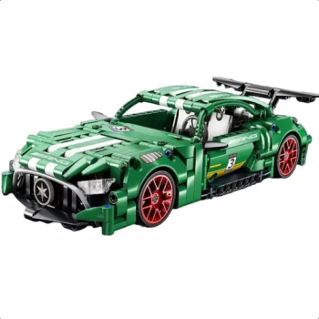 KLOCKI SPORTOWY SAMOCHÓD ZIELONY MERCEDES AGM AUTO WYŚCIGOWE 451el. Technic