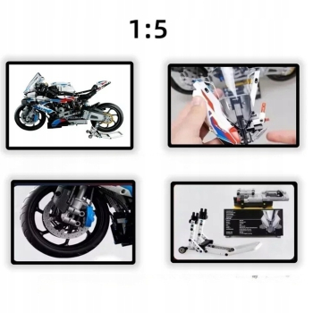 KLOCKI Technik Technic Motor Motocykl BMW M 1000 RR 1920 el. MEGA ZESTAW