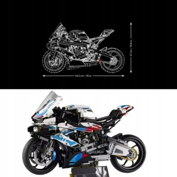 KLOCKI Technik Technic Motor Motocykl BMW M 1000 RR 1920 el. MEGA ZESTAW