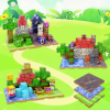 Magnetyczna Płytka Bazowa Mineworld Klocki Minecraft 10×10 cm – Łąka