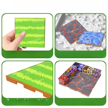 Magnetyczna Płytka Bazowa Mineworld Klocki Minecraft 10×10 cm – Łąka
