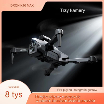 Dron K10 MAX 4K HD 3 kamery WiFi