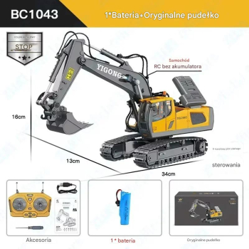 Koparka Zdalnie Sterowana YG258C Pojazd Budowlany