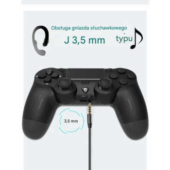 Pad / Kontroler do PS4 Bluetooth P02 Czarny