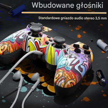 Pad / Kontroler do PS4 Bluetooth P47 Graffiti