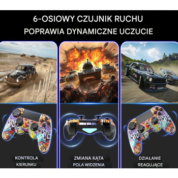 Pad / Kontroler do PS4 Bluetooth P47 Graffiti